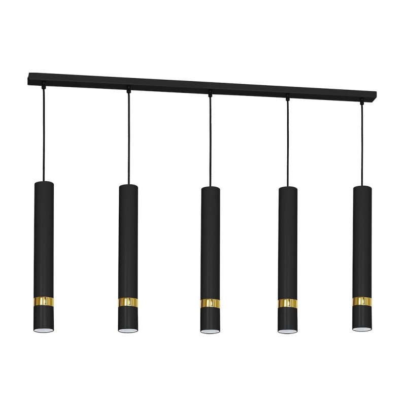 JOKER BLACK/GOLD Hanging Lamp 5xGU10