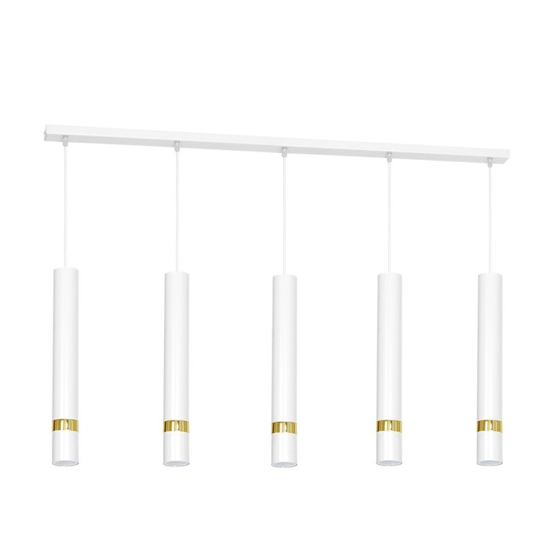 Lampa wisząca Joker 5xGU10 Biały/Złoty