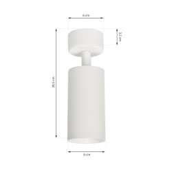 White Mica Spot Fixture 1xGU10 White Mica Spot Fixture 1xGU10