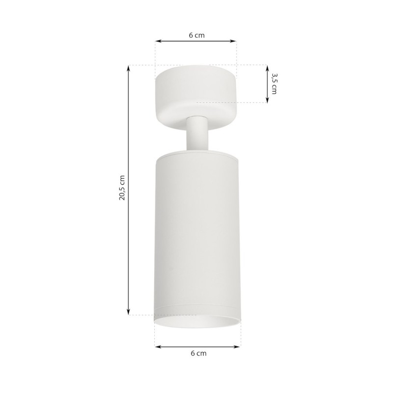 White Mica Spot Fixture 1xGU10 White Mica Spot Fixture 1xGU10