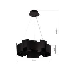 Lampa wisząca TORINO BLACK 24W LED Lampa wisząca TORINO BLACK 24W LED