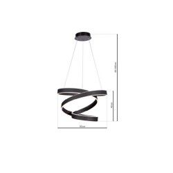 ANDROMEDA BLACK 100W LED Pendant Lamp ANDROMEDA BLACK 100W LED Pendant Lamp
