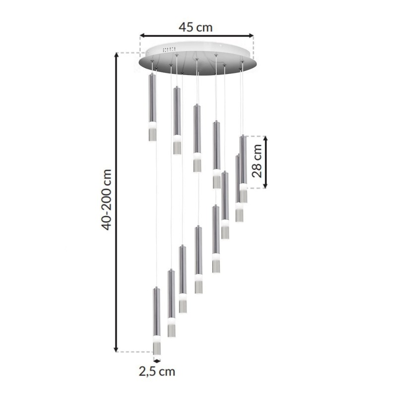 Lampa wisząca ICE 12W LED Lampa wisząca ICE 12W LED