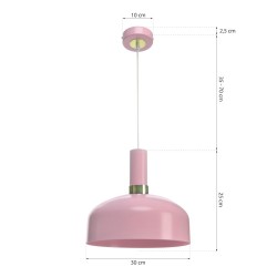 Lampa wisząca MALMO PINK 1xE27 Lampa wisząca MALMO PINK 1xE27