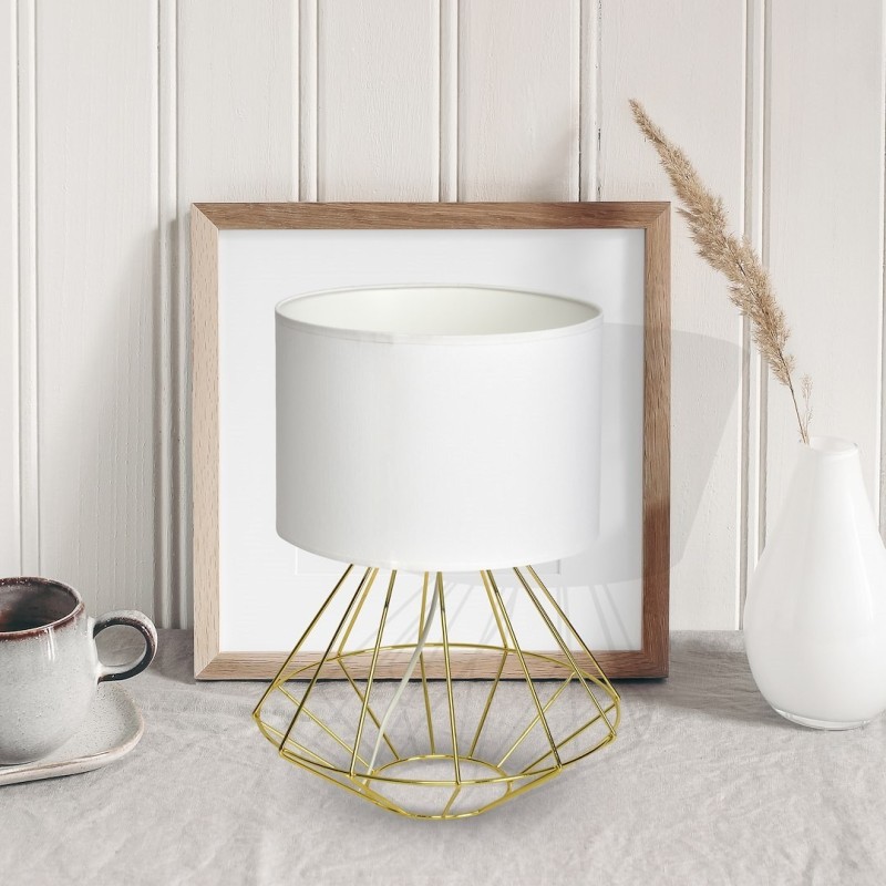 Lampa stojąca LUPO WITE/GOLD 1xE27 Lampa stojąca LUPO WITE/GOLD 1xE27