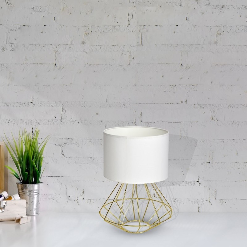 Lampa stojąca LUPO WITE/GOLD 1xE27 Lampa stojąca LUPO WITE/GOLD 1xE27
