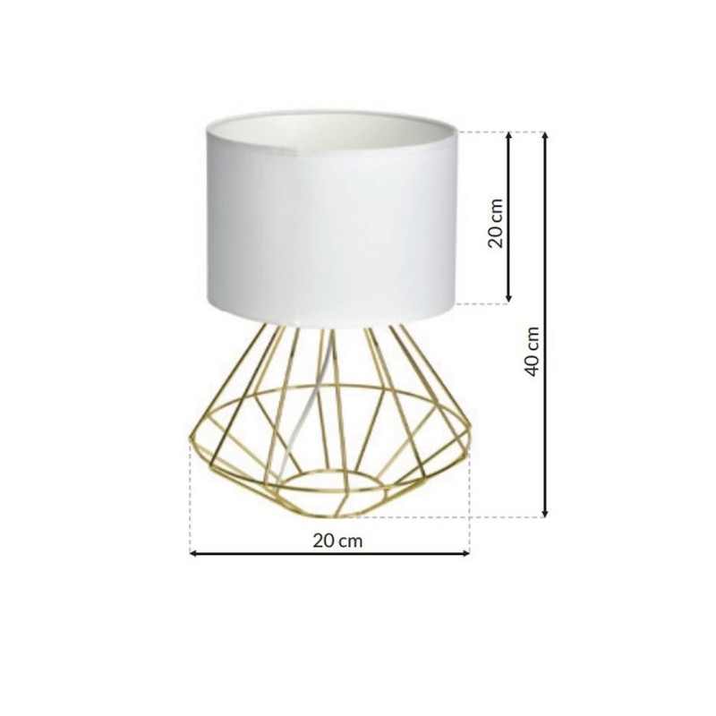 Lampa stojąca LUPO WITE/GOLD 1xE27 Lampa stojąca LUPO WITE/GOLD 1xE27