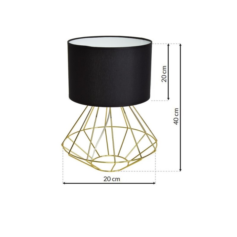Lampa stojąca LUPO BLACK/GOLD 1xE27 Lampa stojąca LUPO BLACK/GOLD 1xE27