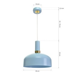 Lampa wisząca MALMO BLUE 1xE27 Lampa wisząca MALMO BLUE 1xE27