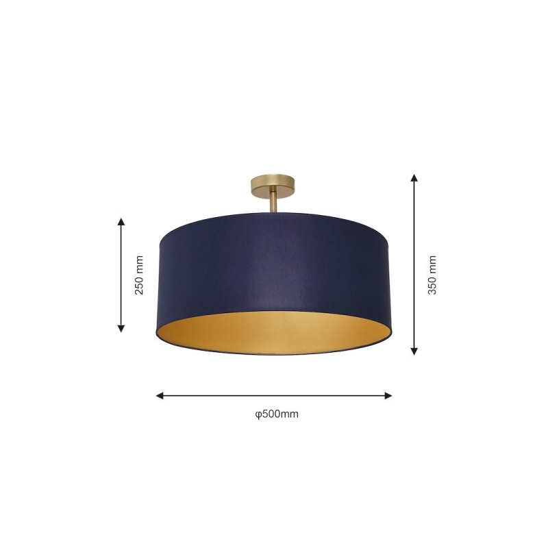 BEN NAVY BLUE/GOLD Ceiling Lamp 3xE27 BEN NAVY BLUE/GOLD Ceiling Lamp 3xE27