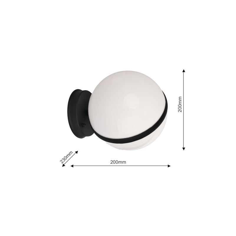 Garden wall lamp CIRCULO 1xE27 Garden wall lamp CIRCULO 1xE27