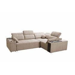 Milano II corner sofa with sleeping function – Woven, Verita 09 Verita 09