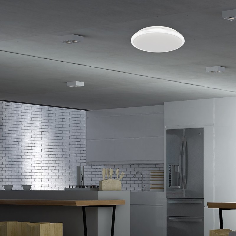 Plafon TERMA WHITE 18W LED IP44 Ø280 mm Plafon TERMA WHITE 18W LED IP44 Ø280 mm