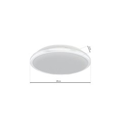 Plafon TERMA WHITE 18W LED IP44 Ø280 mm Plafon TERMA WHITE 18W LED IP44 Ø280 mm