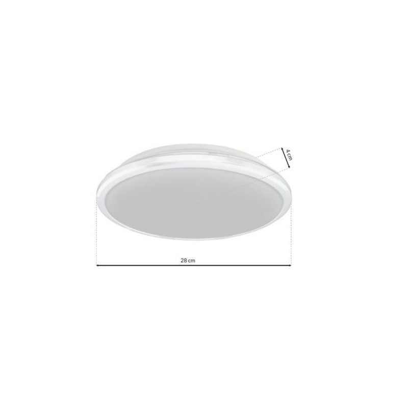Plafon TERMA WHITE 18W LED IP44 Ø280 mm Plafon TERMA WHITE 18W LED IP44 Ø280 mm