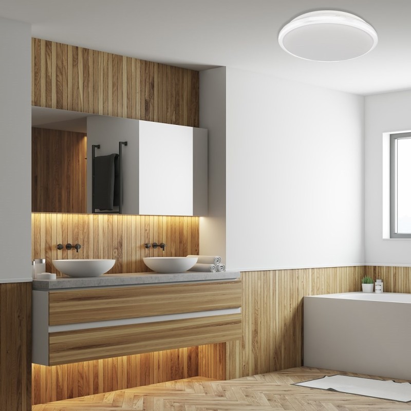Стеля TERMA WHITE 24W LED IP44 Ø360 мм Стеля TERMA WHITE 24W LED IP44 Ø360 мм