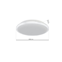 Plafon TERMA WHITE 24W LED IP44 Ø360 mm Plafon TERMA WHITE 24W LED IP44 Ø360 mm
