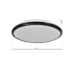 Plafon TERMA BLACK 24W LED IP44 Ø360 mm Plafon TERMA BLACK 24W LED IP44 Ø360 mm