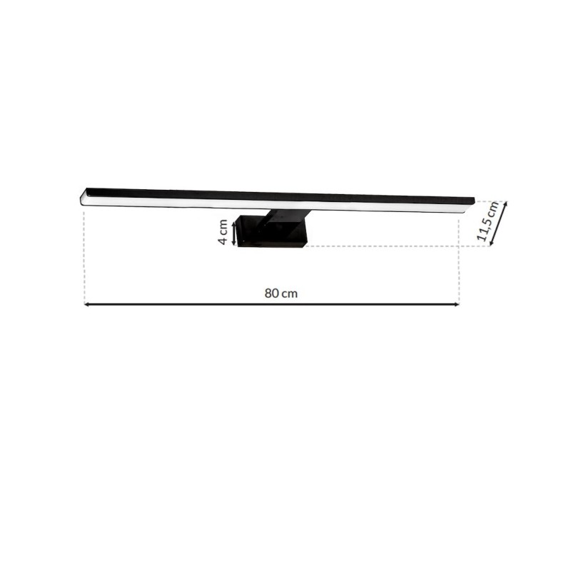 Kinkiet SHINE BLACK 80cm 15W LED Kinkiet SHINE BLACK 80cm 15W LED