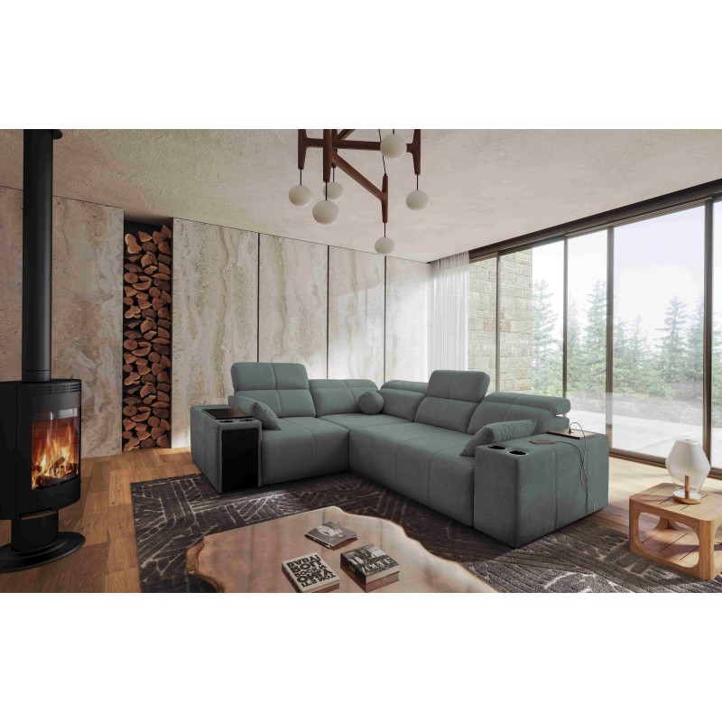 Milano II Corner Sofa with Sleeping Function – Weave, Verita 88 Verita 09 Milano II Corner Sofa with Sleeping Function – Weave, Verita 88 Verita 09