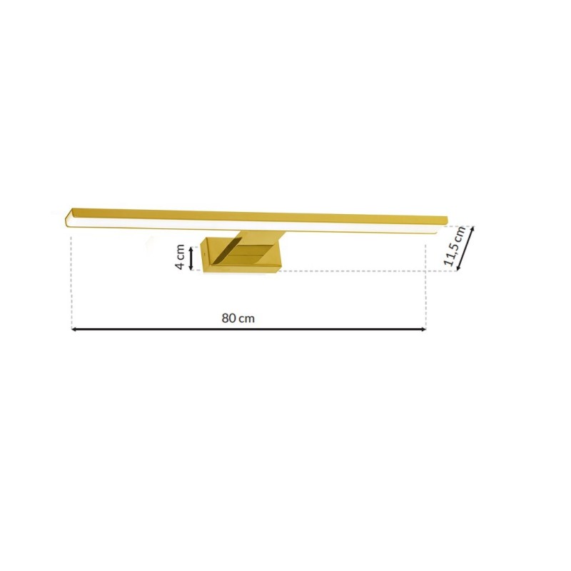 Kinkiet SHINE GOLD 80cm 15W LED Kinkiet SHINE GOLD 80cm 15W LED