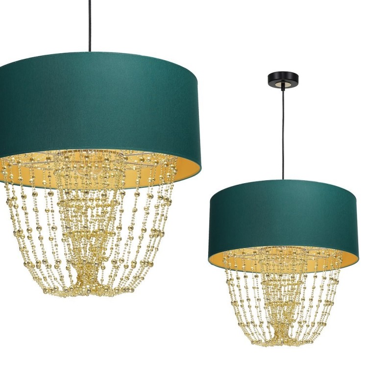 ALMERIA GREEN/GOLD Hanging Lamp 1xE27