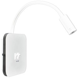 BASE 8W+2W WHITE night lamp BASE 8W+2W WHITE night lamp