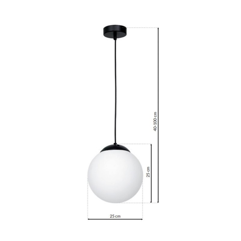Lampa wisząca LIMA BLACK 1xE27 Lampa wisząca LIMA BLACK 1xE27