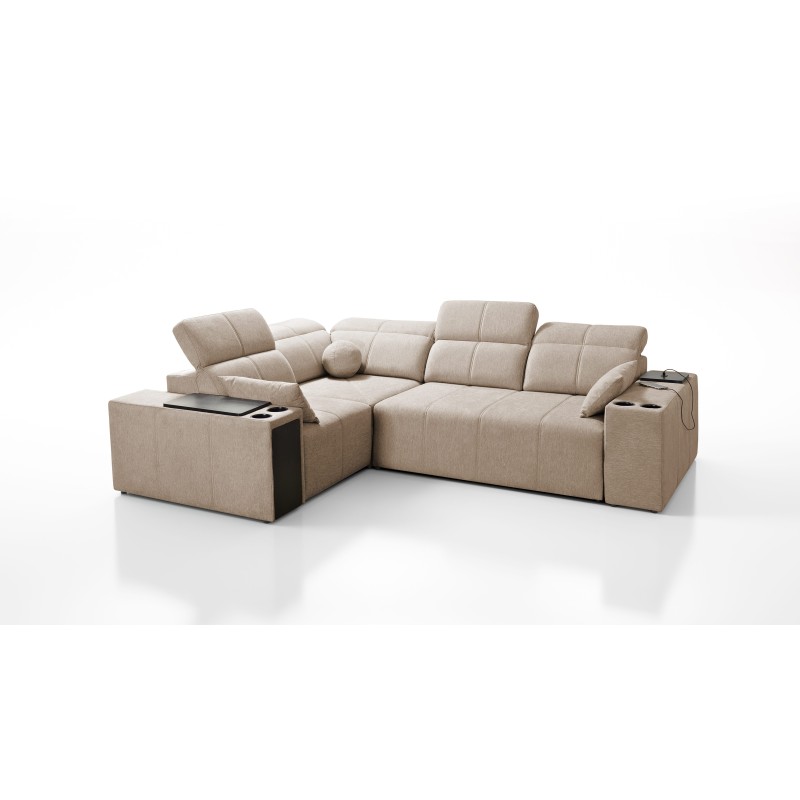 Milano II corner sofa with sleeping function – Woven Fabric, Verita 80 Verita 09 Milano II corner sofa with sleeping function – Woven Fabric, Verita 80 Verita 09