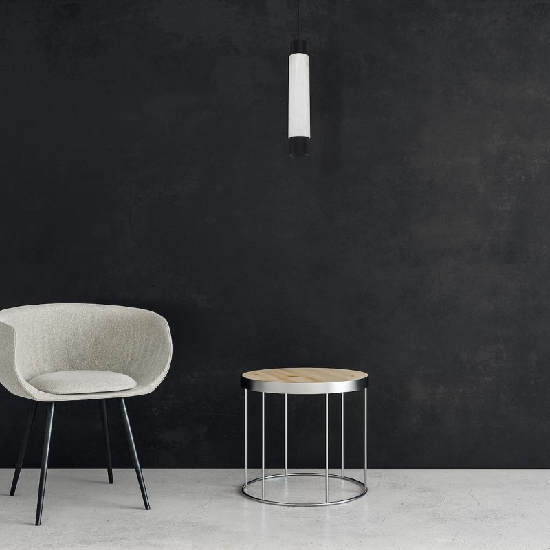 Lampa wisząca MARBLE WHITE/BLACK 1xGU10 Lampa wisząca MARBLE WHITE/BLACK 1xGU10