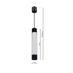 Lampa wisząca MARBLE WHITE/BLACK 1xGU10 Lampa wisząca MARBLE WHITE/BLACK 1xGU10