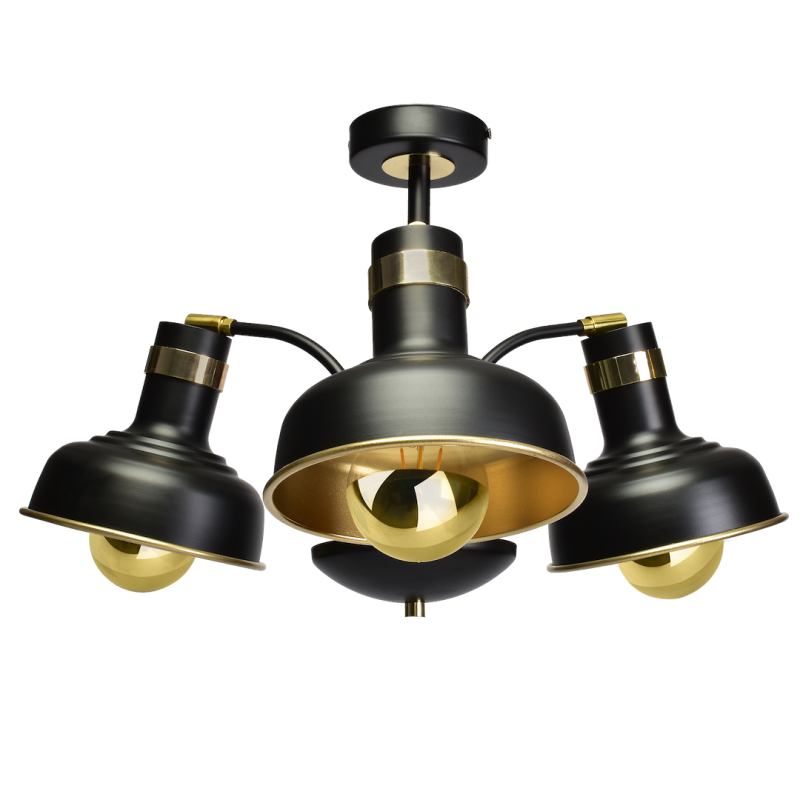 Lampa sufitowa MARGO BLACK/GOLD 3xE27 Lampa sufitowa MARGO BLACK/GOLD 3xE27