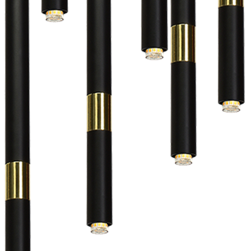 Lampa wisząca MONZA BLACK/GOLD 7xG9 8W Lampa wisząca MONZA BLACK/GOLD 7xG9 8W