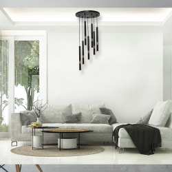 Lampa wisząca MONZA BLACK/GOLD 7xG9 8W Lampa wisząca MONZA BLACK/GOLD 7xG9 8W