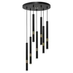 Lampa wisząca MONZA BLACK/GOLD 7xG9 8W Lampa wisząca MONZA BLACK/GOLD 7xG9 8W