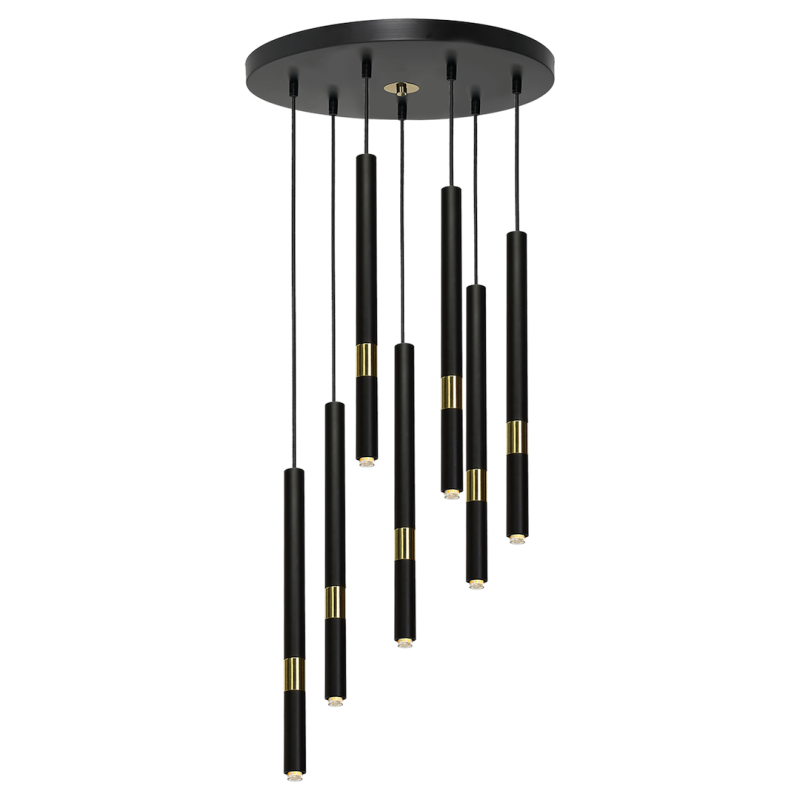 Lampa wisząca MONZA BLACK/GOLD 7xG9 8W Lampa wisząca MONZA BLACK/GOLD 7xG9 8W