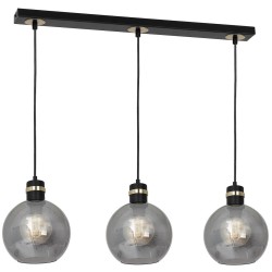 Lampa wisząca OMEGA BLACK/GOLD 3xE27 Lampa wisząca OMEGA BLACK/GOLD 3xE27