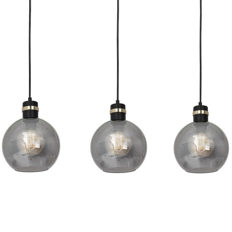 Lampa wisząca OMEGA BLACK/GOLD 3xE27 Lampa wisząca OMEGA BLACK/GOLD 3xE27