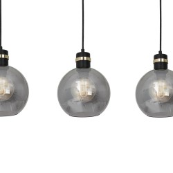 Lampa wisząca OMEGA BLACK/GOLD 3xE27 Lampa wisząca OMEGA BLACK/GOLD 3xE27