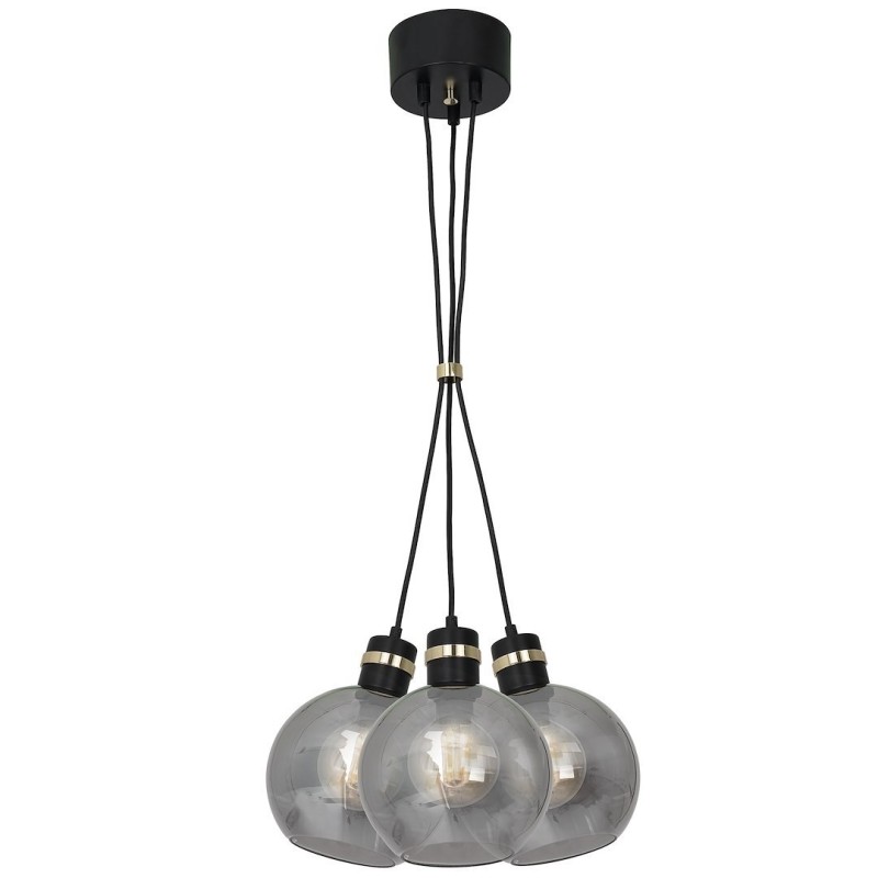 Lampa wisząca OMEGA BLACK/GOLD 3xE27 Lampa wisząca OMEGA BLACK/GOLD 3xE27