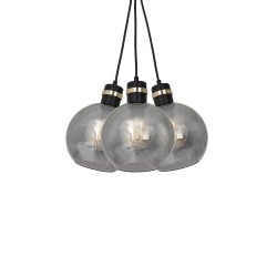 Lampa wisząca OMEGA BLACK/GOLD 3xE27 Lampa wisząca OMEGA BLACK/GOLD 3xE27