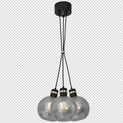 Lampa wisząca OMEGA BLACK/GOLD 3xE27 Lampa wisząca OMEGA BLACK/GOLD 3xE27