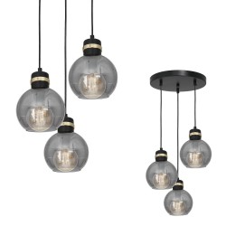 OMEGA BLACK/GOLD Pendant Lamp 3xE27 OMEGA BLACK/GOLD Pendant Lamp 3xE27