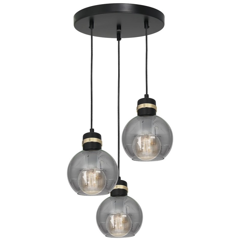 Lampa wisząca OMEGA BLACK/GOLD 3xE27 Lampa wisząca OMEGA BLACK/GOLD 3xE27