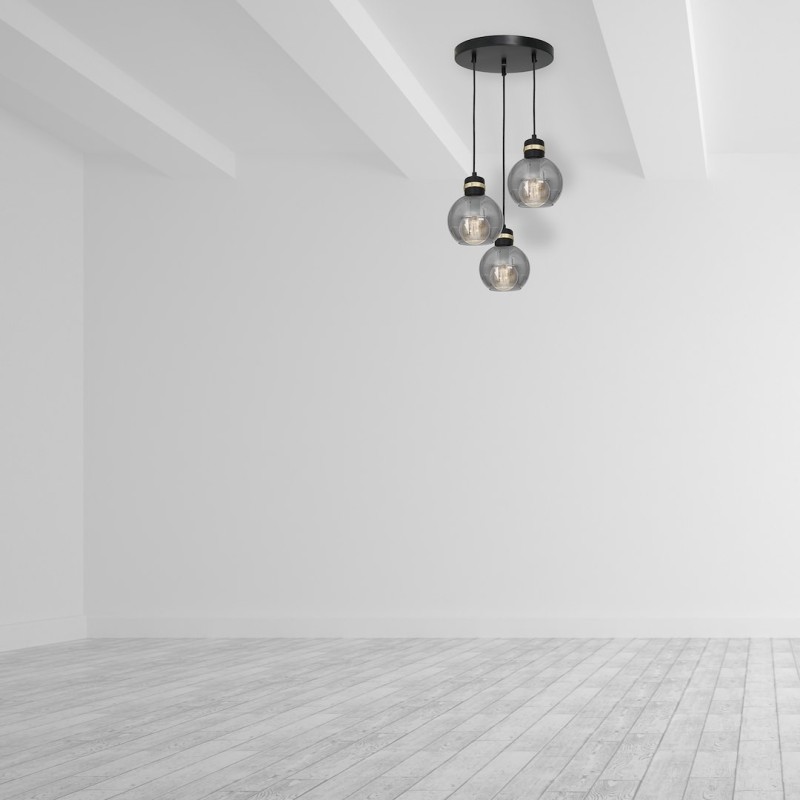 OMEGA BLACK/GOLD Pendant Lamp 3xE27 OMEGA BLACK/GOLD Pendant Lamp 3xE27