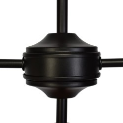 SALMA BLACK / WOOD Ceiling Lamp 2xE27 SALMA BLACK / WOOD Ceiling Lamp 2xE27