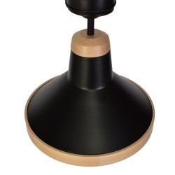 Ceiling lamp SALMA BLACK / WOOD 3xE27 Ceiling lamp SALMA BLACK / WOOD 3xE27