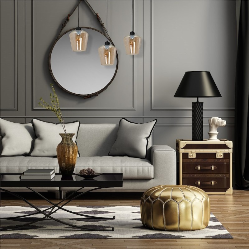 Lampa wisząca SANTIAGO AMBER 3xE27 Lampa wisząca SANTIAGO AMBER 3xE27
