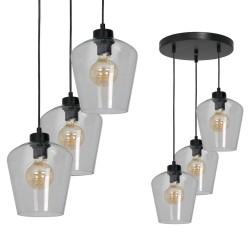 SANTIAGO CLEAR hanging lamp 3xE27 SANTIAGO CLEAR hanging lamp 3xE27