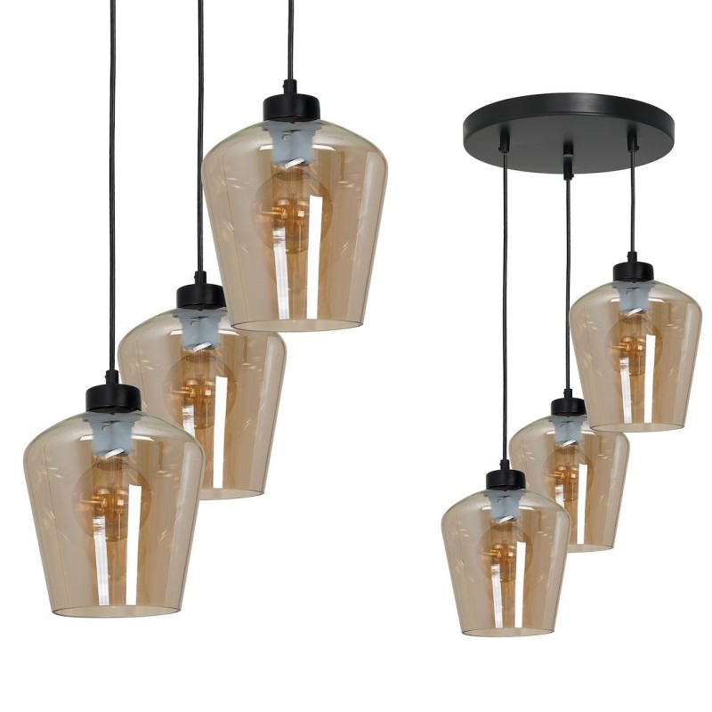 Lampa wisząca SANTIAGO AMBER 3xE27 Lampa wisząca SANTIAGO AMBER 3xE27